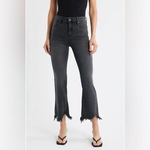 Hidden Jeans Fray Hem Crop Flare | Size 31